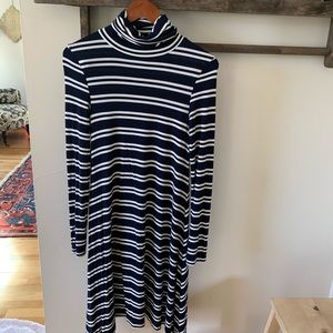 Anthropologie Navy Dress